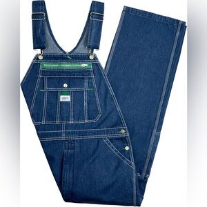 Liberty Men's Stonewashed Denim Bib Overalls 52”W 30”L